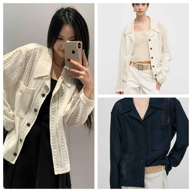 ・素材: 綿・厚さ: 普通・タイプ: カーディガン・フィット: ゆったり・袖丈: 長袖・ネックライン: シャツ襟・要素: 無地・着丈: 普通(50cm<着丈≤65cm)・色: オフホワイト, ブラック・サイズ: S, M, L・スタイル: 通勤・生地主成分含有量: 95%以上・前立て: シングルブレスト・スタイル: 通勤・カテゴリー: セーター