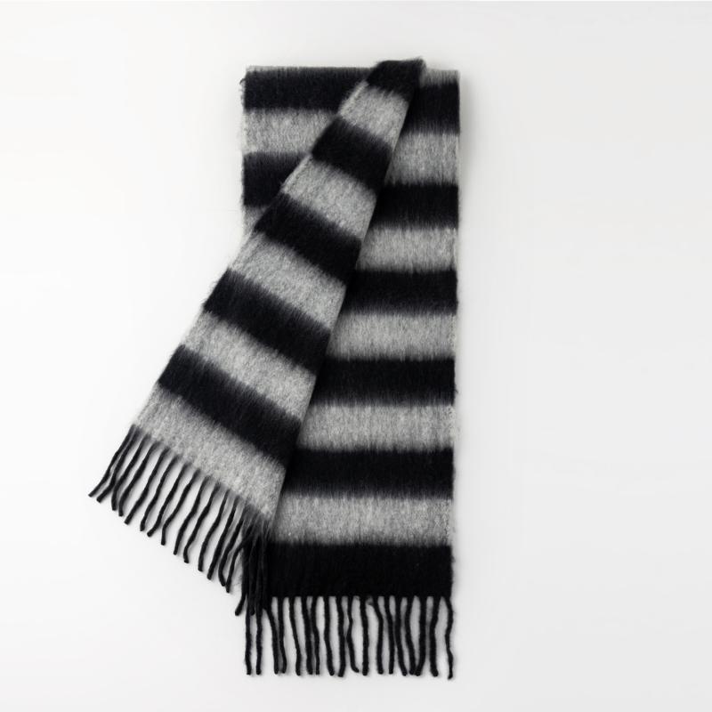 マフラー ストール 秋冬 レディース メンズ 韓国風 ペア 防寒 あったか ファッション小物 大判 ロング 黒 ブラック パープル グリーン ブラウン ピンク ポリエステル 普段使い カジュアル