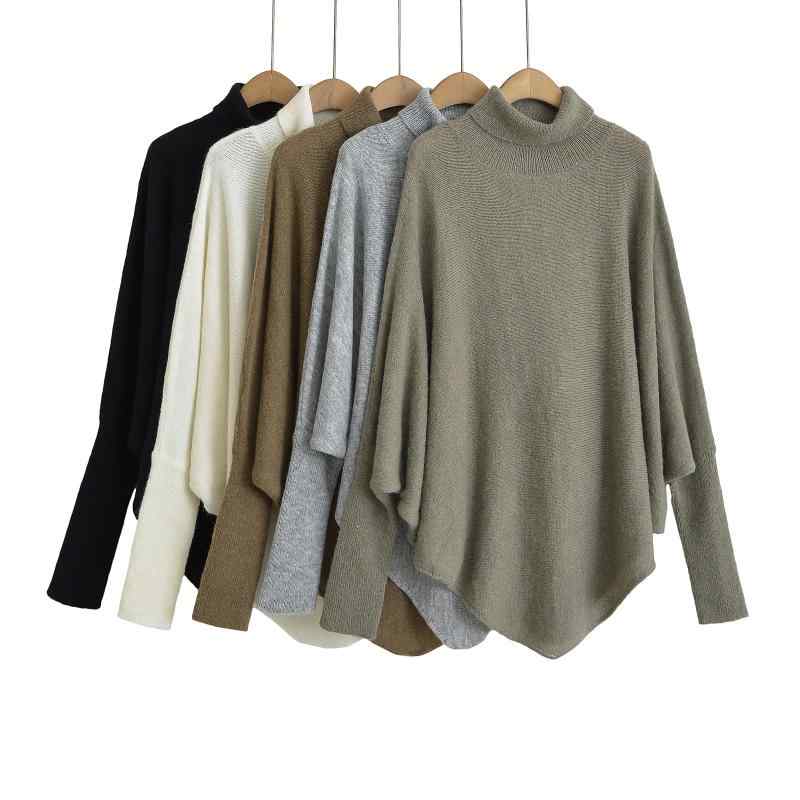 ニット レディース 秋冬 高見え チュニック ゆったり 暖かい ドルマンスリーブ 黒 グレー ベージュ オフホワイト 伸縮性 長袖 トップス