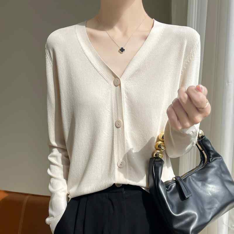 カーディガン レディース 薄手 接触冷感 ニットカーディガン Vネック トップス 長袖 羽織り 冷房対策 紫外線対策 日焼け防止 普段使い デート 旅行 パステルカラー ピンク系