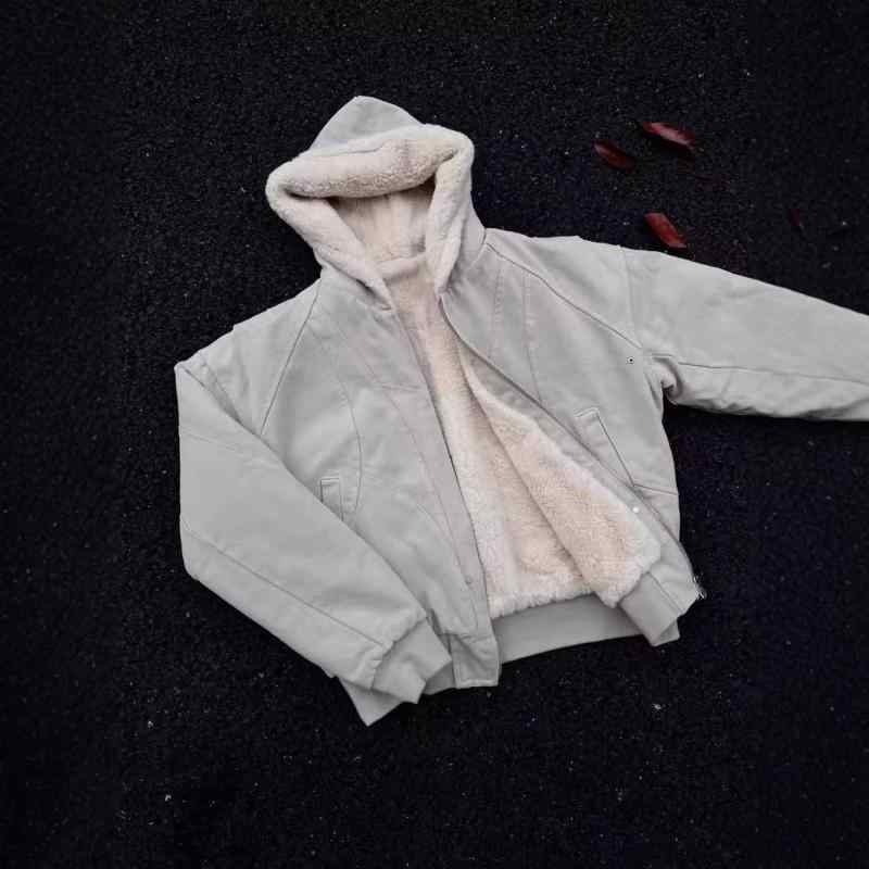Other - ジャケット メンズ 男性用 裏起毛 厚手 コットン 混紡 キャンバス地 ゆったり 防寒 ブルゾン アウター 秋冬 ブラック ベージュ系