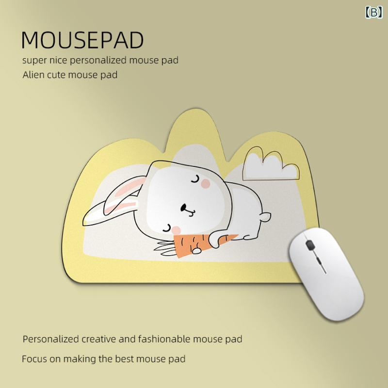 マウスパッド レディース 小さい かわいい ウサギ 象 アニマル柄 デスクマット パソコン 周辺機器 事務用品 滑り止め付き プリント イラスト 20*30 30*45