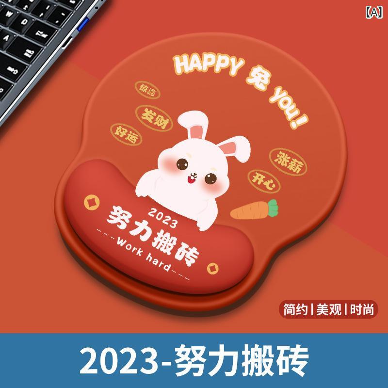 マウスパッド レディース かわいい キャラクター リストレスト 滑り止め 疲労軽減 快適 シリコン 250 220 25mm オフィス デスクワーク アームレスト 軽量