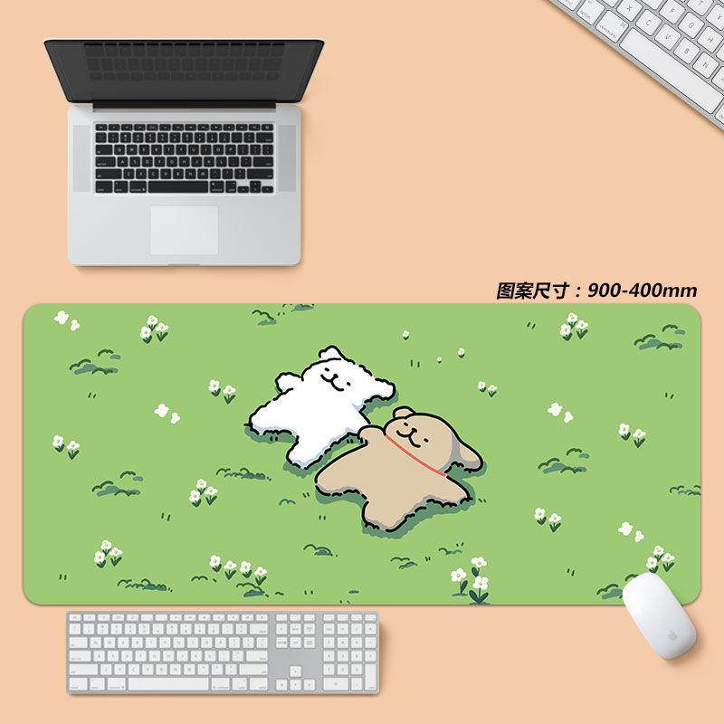 マウスパッド かわいい 犬柄 厚手 大判 PC デスクマット ゲーミング 天然ゴム 滑り止め オフィス