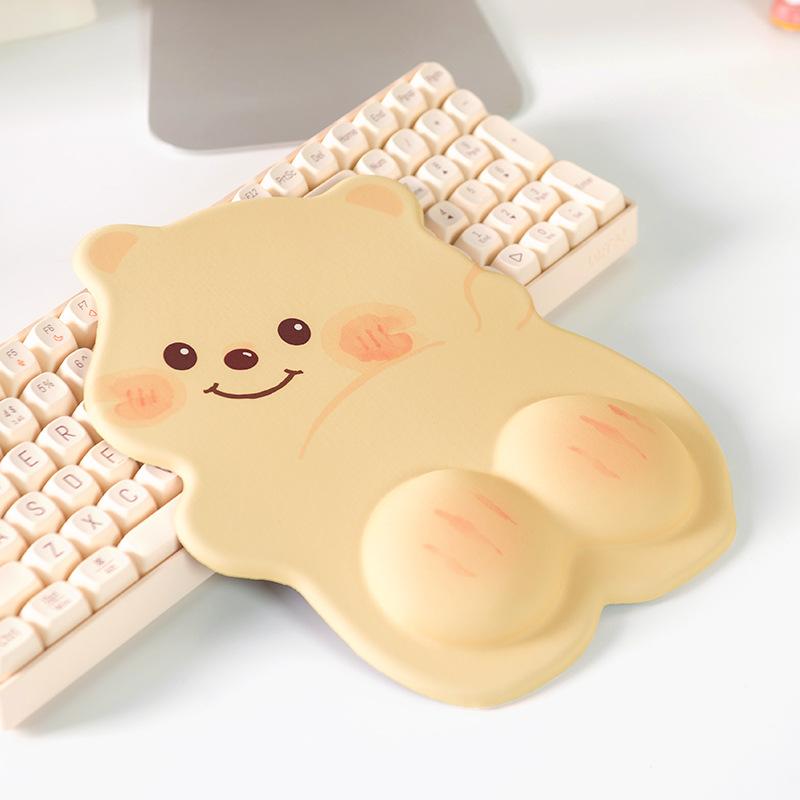 マウスパッド レディース かわいい クマ アニマル 手首保護 疲労軽減 衝撃吸収 滑り止め オフィス デスクパッド