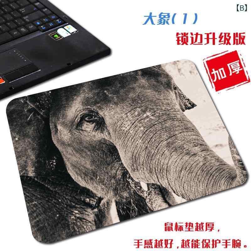 マウスパッド 小さめ かわいい 大象 布製 滑り止め デスクマット ゴム底 熱転写 象柄 エレファント アニマル柄