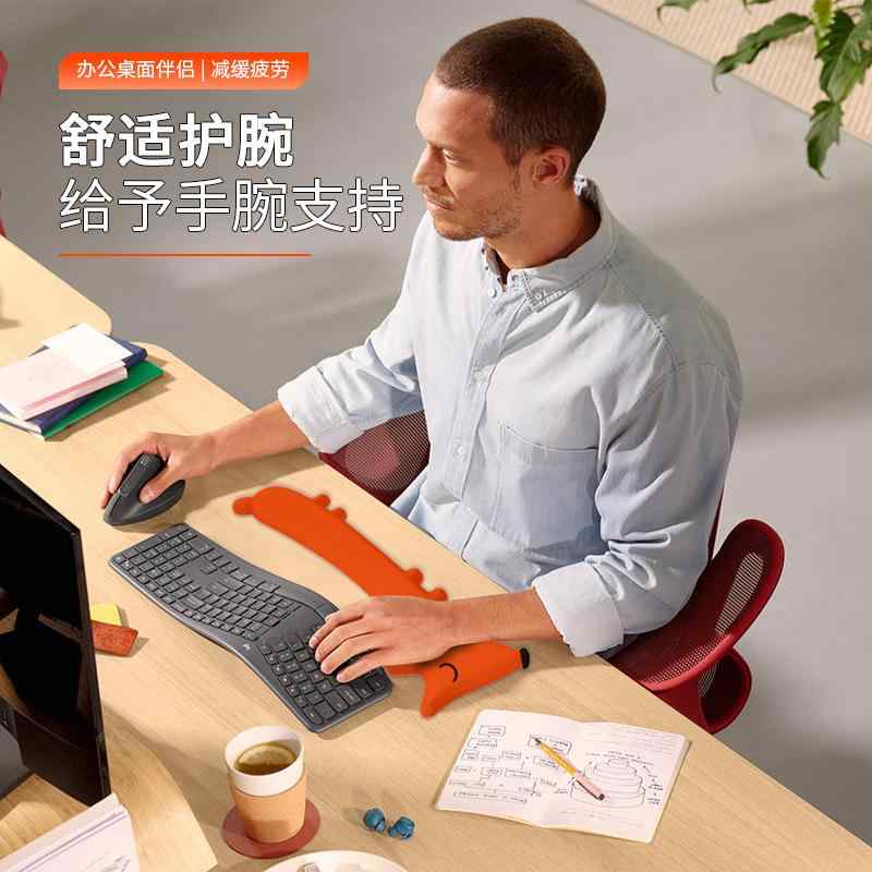 マウスパッド レディース メンズ アニマル 狐 キツネ 擬似胸 3D手首サポート リストレスト 疲労軽減