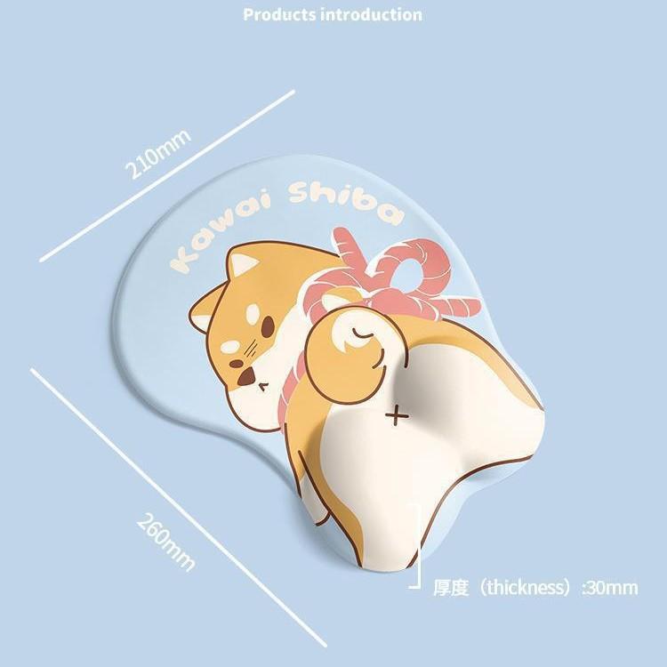 ・タイプ: 小パッド・素材: 天然ゴム・特徴: 防滑・柄: 柴犬マウスパッド、柴犬キーボード手托、柴犬マウスパッド+キーボード手托/セット・スタイル: アニメ・サイズ: 18mm・商品構成: 1