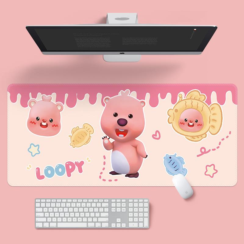 マウスパッド レディース 女の子 向け デスクマット 超大判 滑り止め ゴム かわいい アニメ キャラクター 800 300 900 400 1000 500