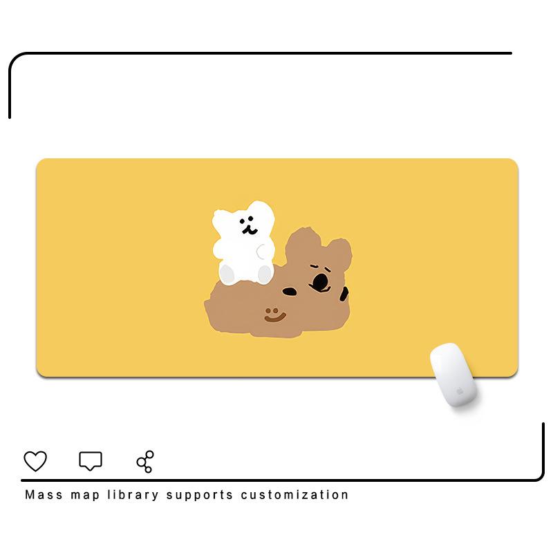 マウスパッド レディース キッズ カートン デスクマット 大型 天然ゴム 滑り止め 学生 寮 書斎 オフィス 1000 500mm
