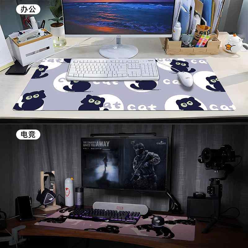 マウスパッド レディース メンズ パソコン 周辺機器 かわいい 猫 加大 厚手 天然ゴム 滑り止め ゲーミング 多サイズ アニメ キャラクター