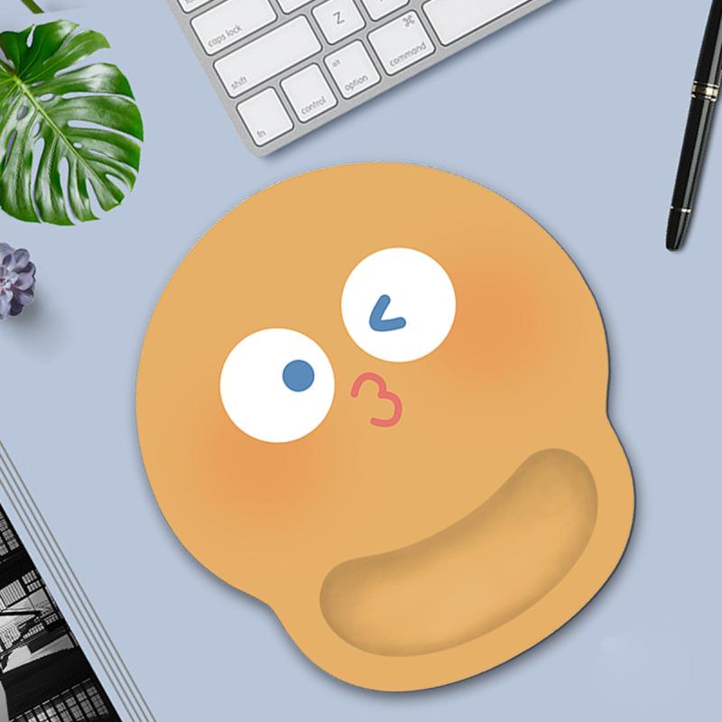 マウスパッド レディース かわいい アニマル柄 リストレスト付き 3D 立体 手首保護 疲労軽減 デスクパッド オフィスワーク 快適 シンプル