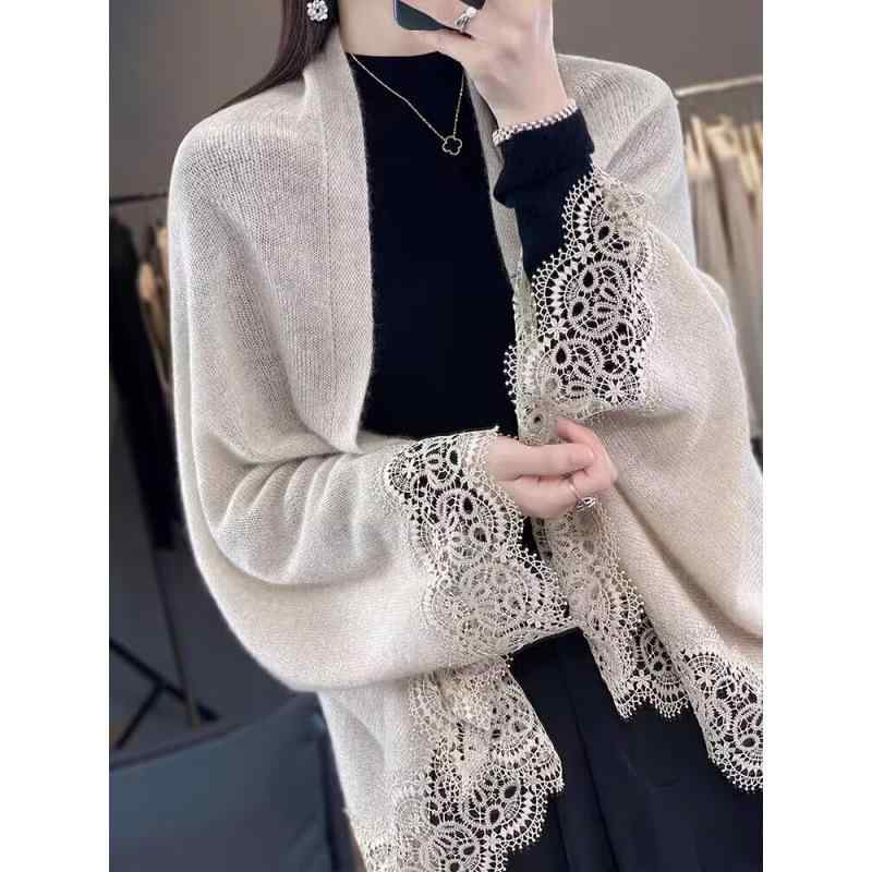 カーディガン レディース ニットカーディガン 秋冬 ゆったり ミドル丈 アウター ポンチョ風 ドルマンス..