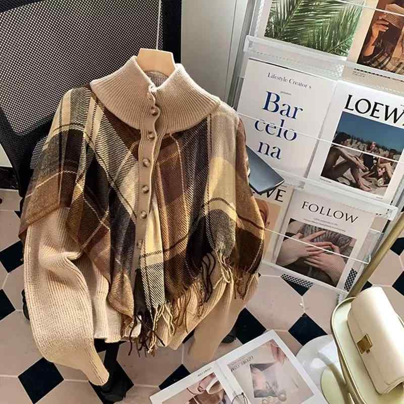 カーディガン レディース ニットカーディガン レトロ 菱形柄 フリンジ 秋冬 韓国風 ゆったり ミドル丈 ..