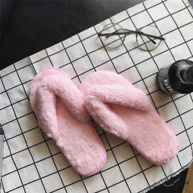 ルームシューズ レディース 厚底 ファー サンダル 冬 あったか スリッパ 室内履き ビーサン 滑り止め 2..