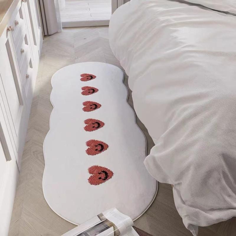 マット レディース 小熊柄 カーペット バスマット 玄関マット 絨毯 ラグ かわいい ポリエステル 吸水性 防滑 洗える 寝室 リビング ベッドサイド 40*60cm 50*80cm