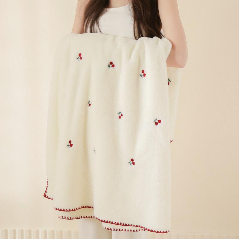 ベビー ブランケット 赤ちゃん 膝掛け ポリエステル 繊維 秋冬 かわいい 櫻桃 オリーブ ミニウサギ 星柄 110 160cm