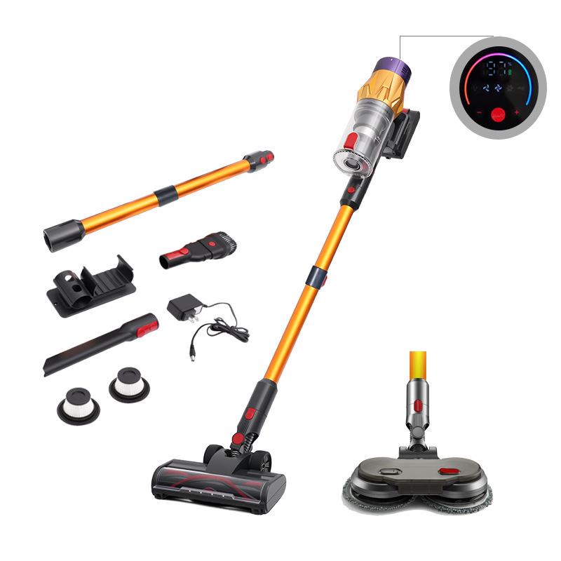 掃除機 コードレス 40Kpa 大吸引力 650W ハンディ スティック クリーナー 乾式 カーペット フラットノズル 螨虫除去ブラシ ペットブラシ フロアワイパーブラシ 大容量バッテリー内蔵 LED照明 静音