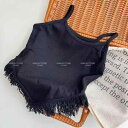 子供用セットアップ 女の子 夏 デニムパンツ 2点セット 韓国風 タンクトップ 長ズボン ガールズ 薄手 おしゃれ 普段着 キッズ ブラック ホワイト ブルー