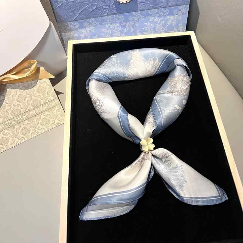 スカーフ レディース シルクストール 正方形 絹100% シルク 贈り物 母の日 ショール ストール 70cm×70cm 花柄 春夏秋冬 [2]