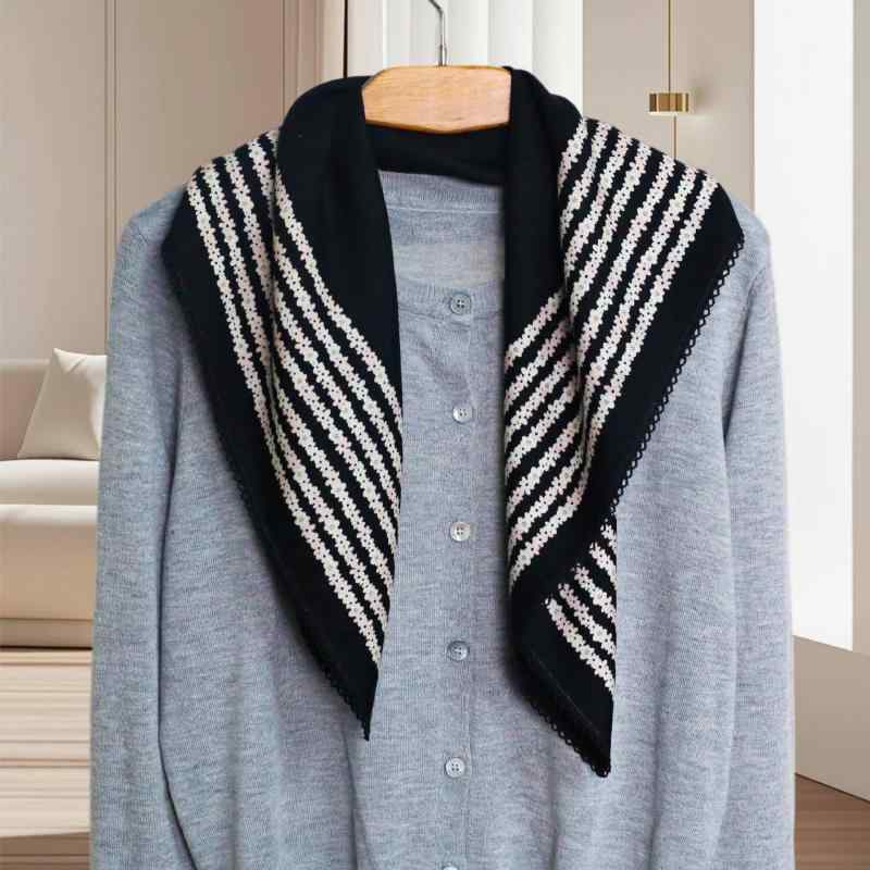 ショール スカーフ レディース 秋冬 シルク ウール レース 花柄 正方形 かわいい 上品 きれいめ デイジー柄 シルク混 70 暖かい 防寒