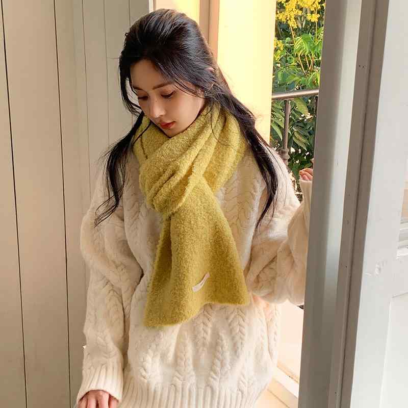 マフラー レディース 秋冬 ニット かわいい 学生 厚手 保温 ショール 襟巻き 防寒 暖かい やわらか カ..