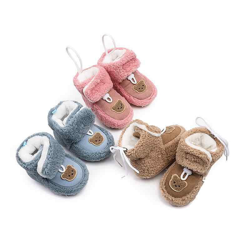 ベビー シューズ 秋冬 男女兼用 赤ちゃん 靴 ソフト底 裏起毛 暖かい ファースト シューズ 歩行練習 滑り止め 高帮 厚手 マジックテープ 12-36ヶ月 ピンク系