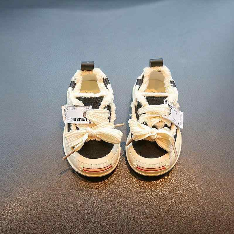 スニーカー ベビー・キッズ 幼児靴 春秋 帆布 キャンバス地 履きやすい マジックテープ 柔らかい靴底 滑り止め付き 通園 普段使い かわいい アイボリー ブラック グリーン