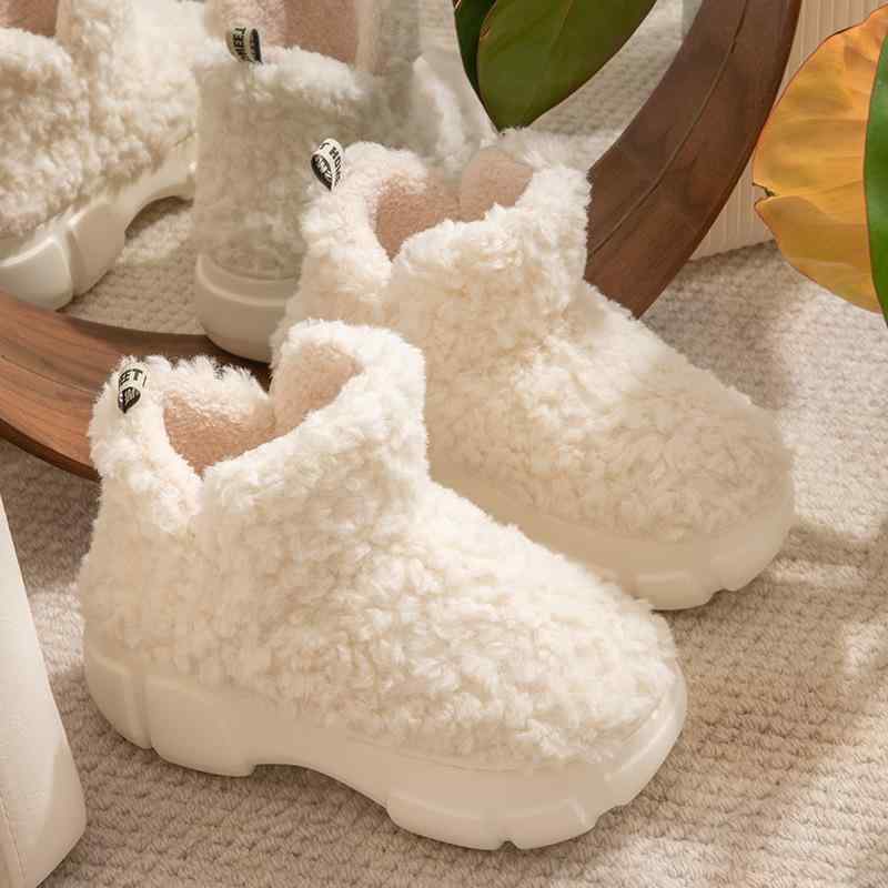 スノーブーツ レディース 厚底 防寒 あったか ファー付き ショートブーツ 暖かい 滑り止め 冬用 外履き..