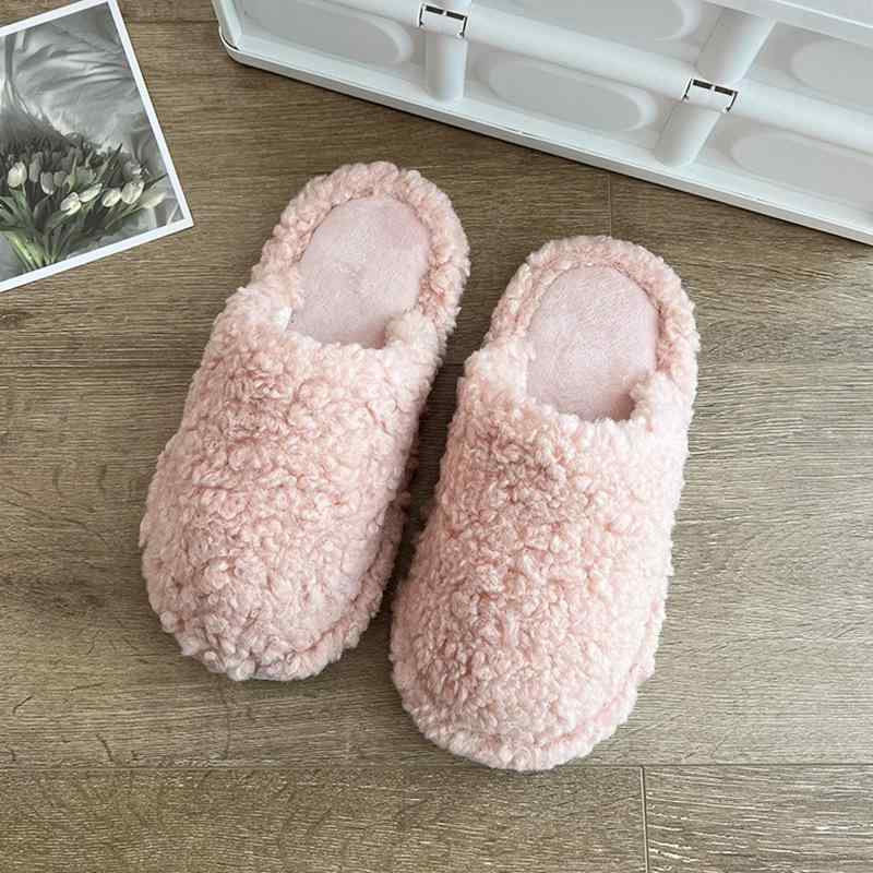 ルームシューズ レディース 厚底 あったか スリッパ 室内履き 防寒 滑り止め PVC 春秋冬 ピンク ホワイト ブラウン かわいい ふわふわ もこもこ