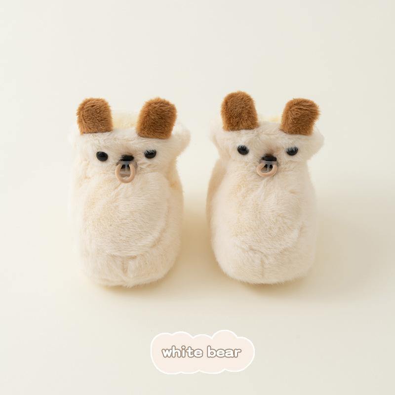 ベビーシューズ 柔らかい 靴底 秋冬 歩き始め 練習靴 赤ちゃん 幼児 暖かい 防寒 滑り止め 男女兼用 12〜36ヶ月 グレー ピンク ベージュ