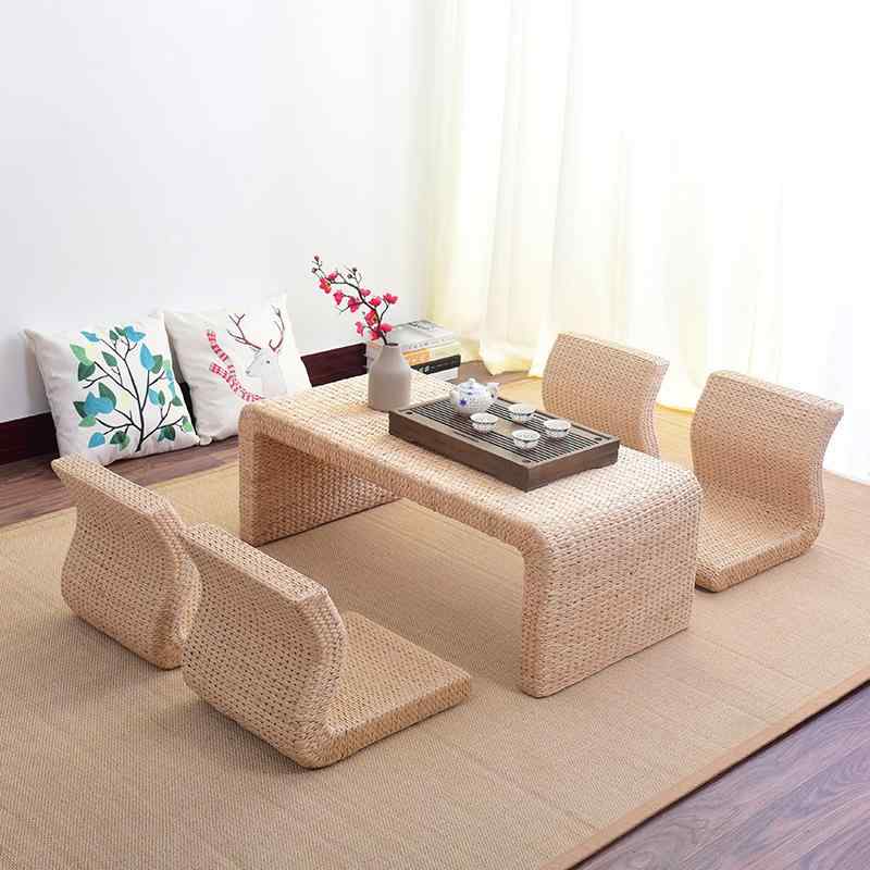 ラグ マット レディース 畳 竹編み 韓国風 禅 瞑想 ヨガ 部屋 リビング 寝室 炭化 原色 ストライプ 手織り カスタマイズ