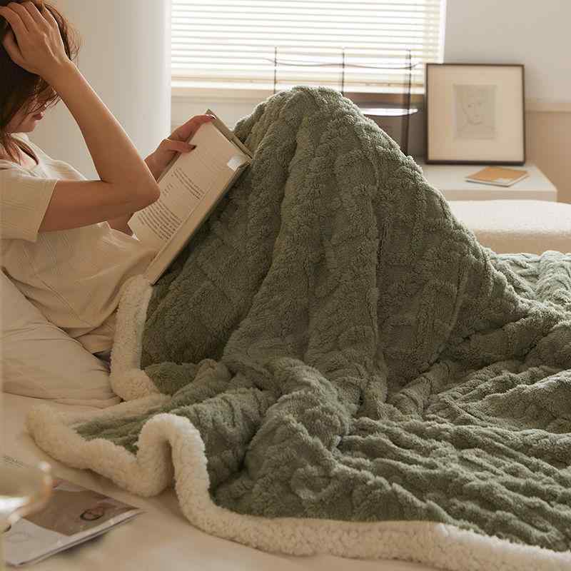 毛布 スコットランド風 格子柄 ひざ掛け 秋冬 オフィス お昼寝 エアコン ポリエステル