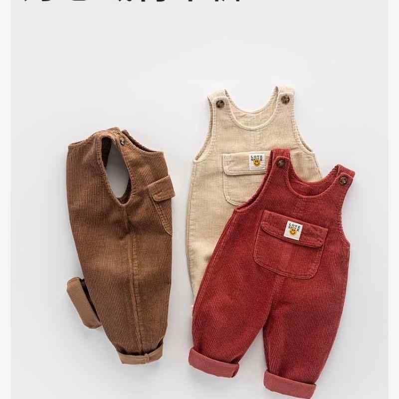 子供用 ベビー服 春秋用 コーデュロイ パンツ 男女兼用 ロングパンツ 80cm 90cm 100cm 110cm 120cm レッド 赤 杏色 ベージュ コーヒー色 ズボン 高腰 B类 shadowtail-10522913 シャドーテール サンプル画像3