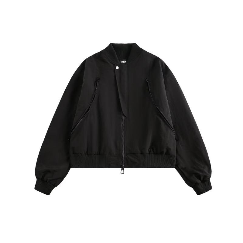 Other - ジャケット メンズ 男性用 ベースボールジャケット ジップアップ ブルゾン ゆったり ストリート カジュアル 長袖 春秋冬 M L XL 2XL グリーン ブラック系