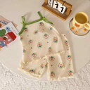 子供用パジャマ タンクトップ パンツ 2点セット 女の子 夏 薄手 ホームウェア ルームウェア かわいい 快適 90cm 100cm 110cm 120cm 130cm