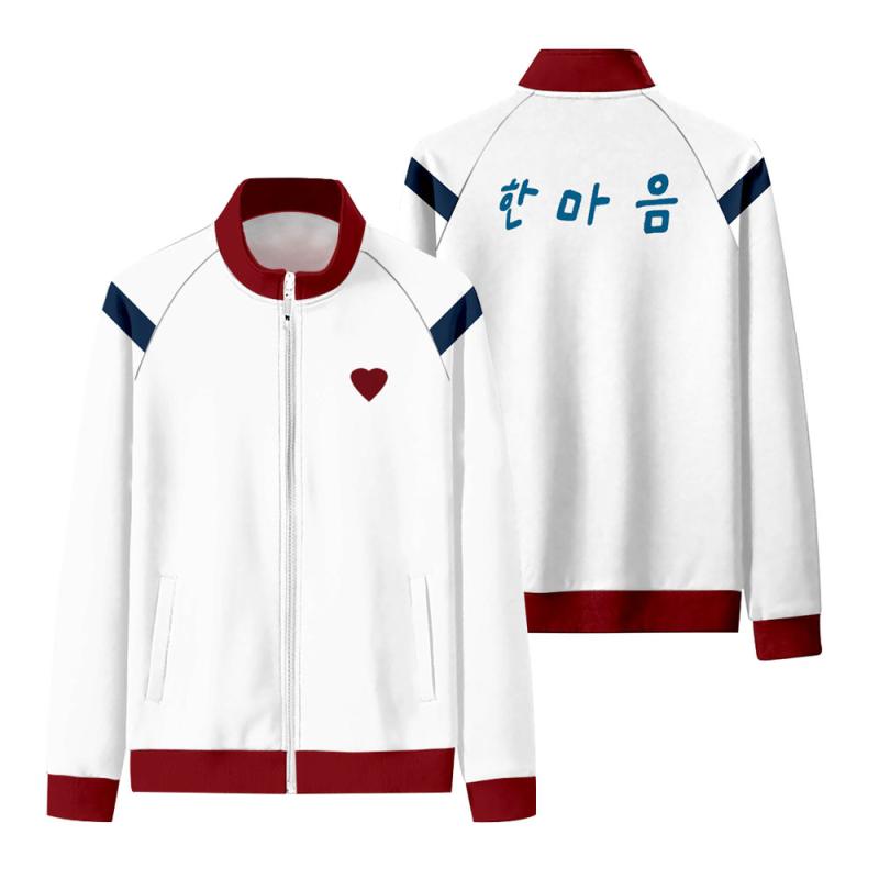 ・カテゴリ: ジャケット・スタイル: スポーツ・対象: 青少年、成人・ネックライン: 無し・フィット: ゆったり・フード: 無し・厚さ: 普通・素材: ポリエステル繊維・主素材の割合: 95%・裏地: ポリエステル繊維・裏地の割合: 95%・シーン: カジュアル・ディテール: プリント・袖丈: 長袖・カラー: 肩辺ブルーゾンビスクール、肩辺ディープブルーゾンビスクール、リ・チョンサンゾンビスクール、イ・スヒョクゾンビスクール、チェ・ナムラゾンビスクール、ナム・オンジョゾンビスクール、ユン・ギュナムゾンビスクール（3種）、ゾンビジャケット白・サイズ: XS、S、M、L、XL、XXL、3XL、4XL、5XL・対象性別: メンズ