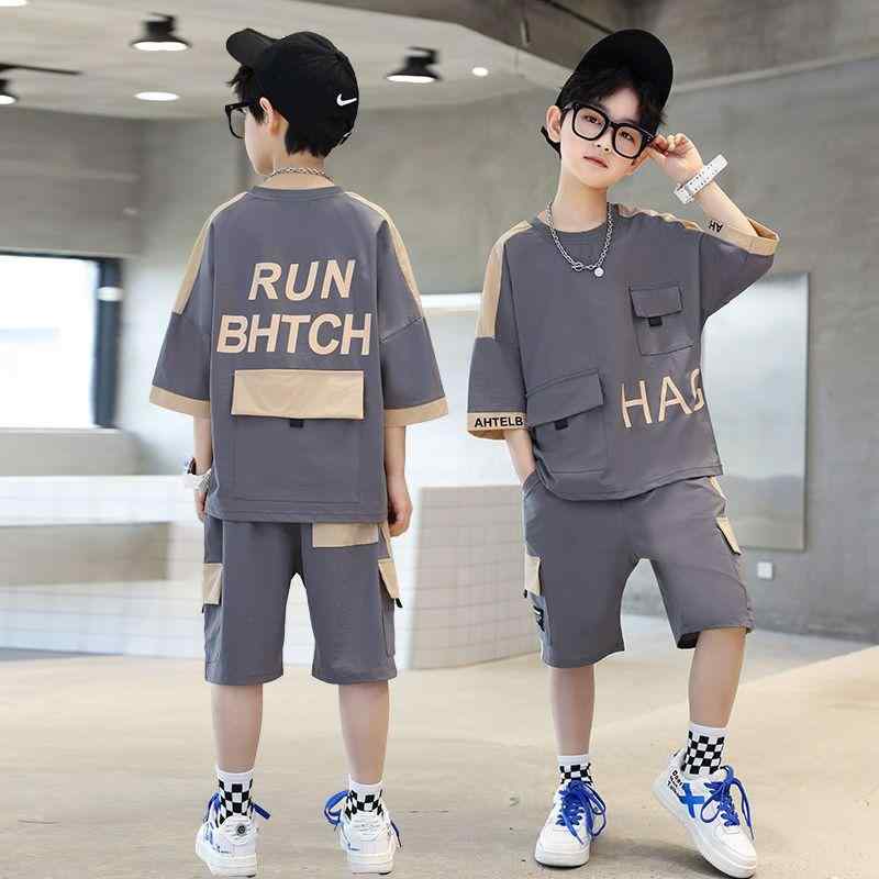 子供用セットアップ キッズ 男の子 夏服 半袖 短パン 薄手 2点セット 110cm 120cm ...