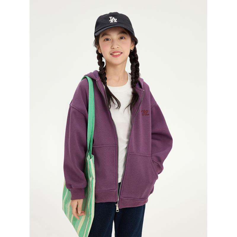 子供服 パーカー 女の子 秋物 アウター 韓国風 無地 フード付き カジュアル ジャケット ジャンパー ト..