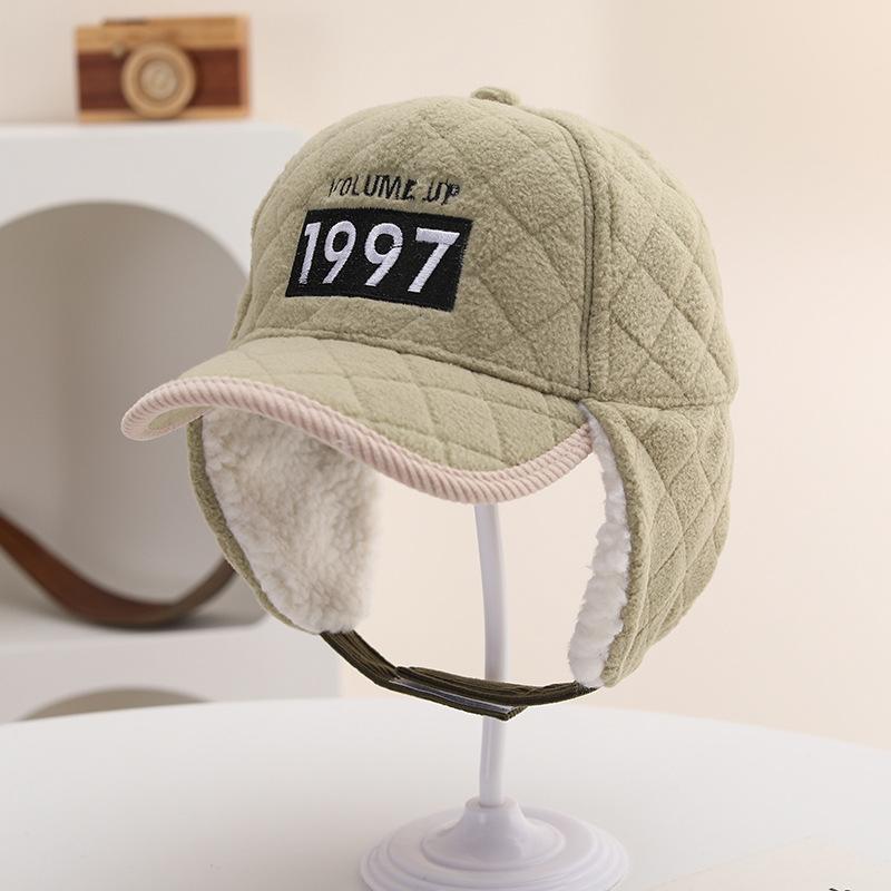 ニット帽 キッズ 子供用 保温 キャップ かわいい デザイン 日よけ 50cm 54cm ブラック アイボリー グリーン キャラメル ブルー