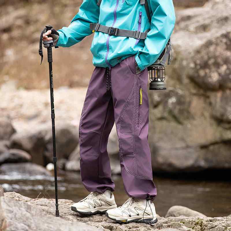 パンツ メンズ カーゴパンツ 男性用 アウトドア 登山 トレッキング サイクリング 個性 伸縮性 防水 ロングパンツ ブラック グレー パープル ブルー ベージュ 春