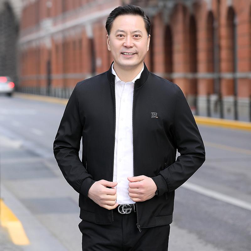 ジャケット メンズ 男性用 アウター シニア 紳士服 春秋 薄手 長袖 ポリエステル 立襟 防風 普段使い 30代 40代 50代 60代 グレー ブラック ブルー shadowtail-10527617 シャドーテール サンプル画像3