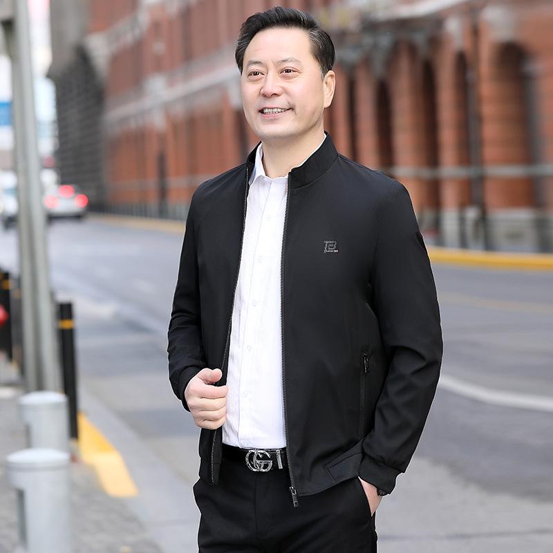 ジャケット メンズ 男性用 アウター シニア 紳士服 春秋 薄手 長袖 ポリエステル 立襟 防風 普段使い 30代 40代 50代 60代 グレー ブラック ブルー shadowtail-10527617 シャドーテール パッケージ画像