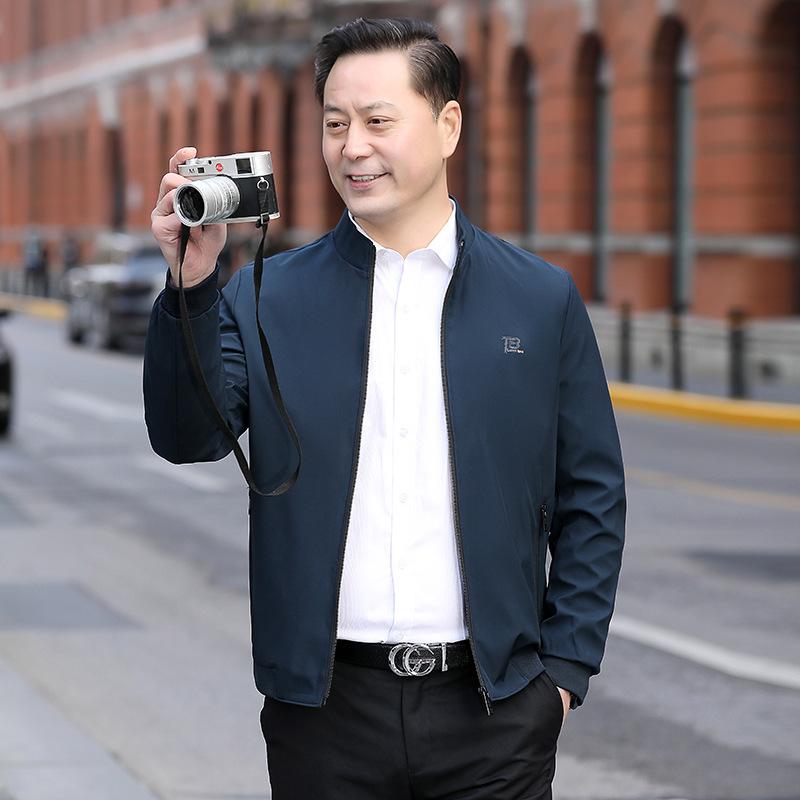 ジャケット メンズ 男性用 アウター シニア 紳士服 春秋 薄手 長袖 ポリエステル 立襟 防風 普段使い 30代 40代 50代 60代 グレー ブラック ブルー shadowtail-10527617 シャドーテール サンプル画像2
