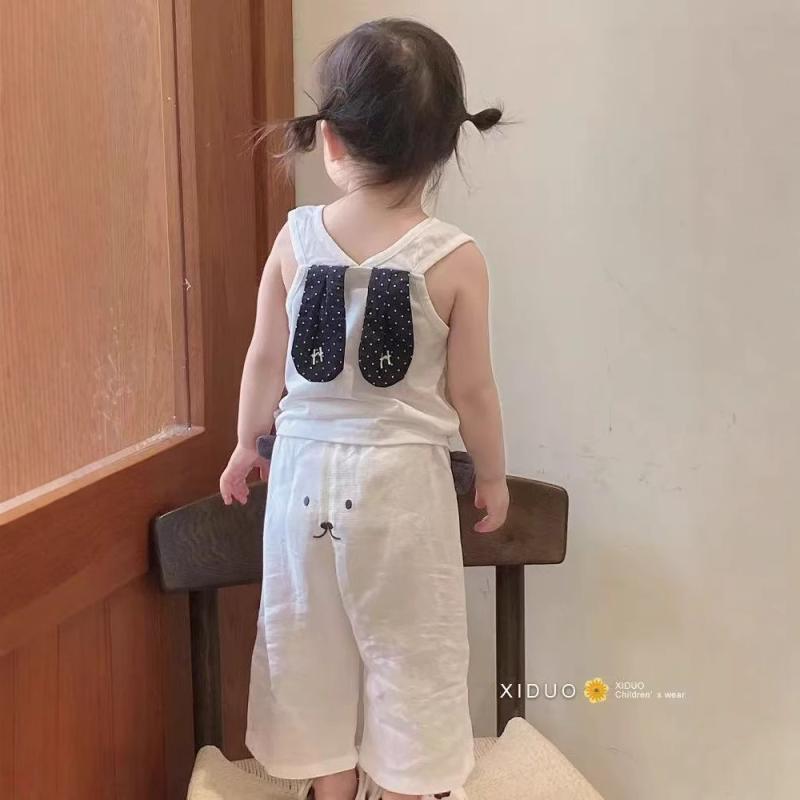 Other - タンクトップ キッズ 女の子 夏 かわいい ウサギ耳 薄手 コットン ノースリーブ トップス 子供服 80cm 90cm 100cm 110cm 120cm