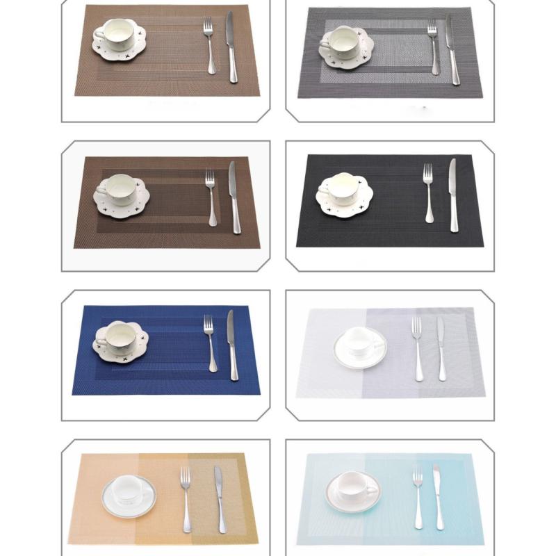 ランチョンマット PVC製 北欧風 モダン 撥水 防汚 拭ける 滑り止め 断熱 正方形 30cm×45cm ホーム レストラン