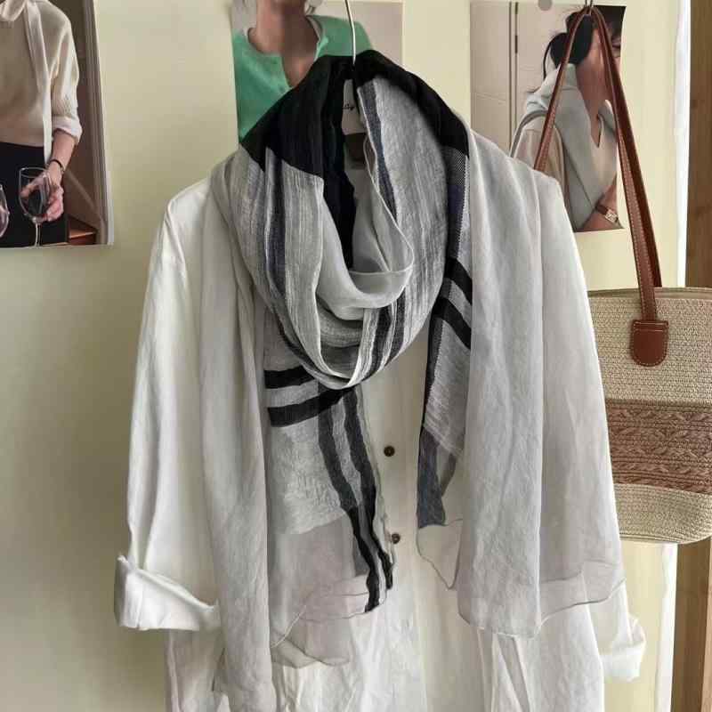 ストール レディース 真絲 シルク 絹 麻 リネン ショール 秋冬 ベージュ ブラック グレー ピンク系 上..