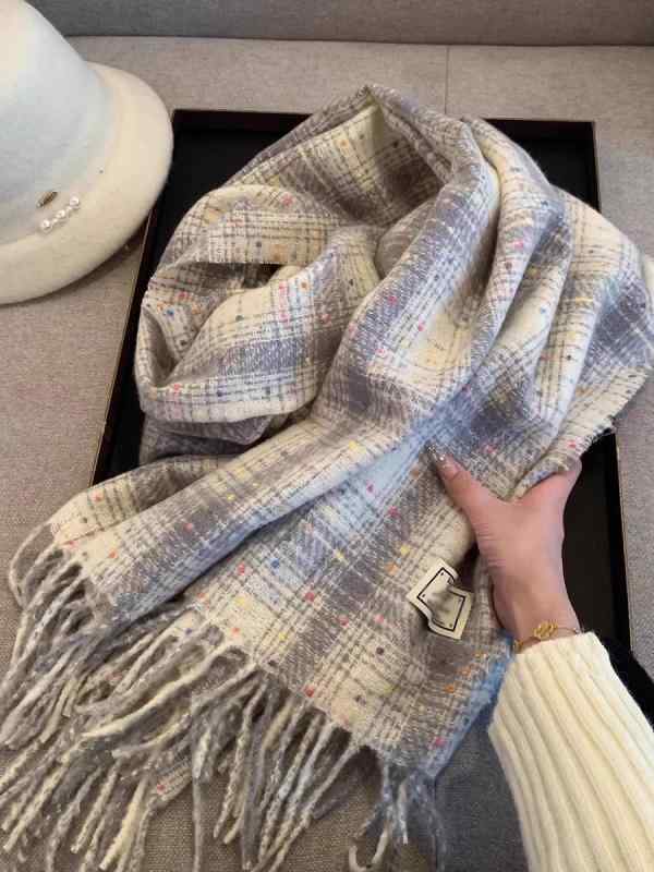 マフラー レディース 秋冬 韓国風 ストール ショール グラデーション フリンジ付き 学生 あったか 防寒..