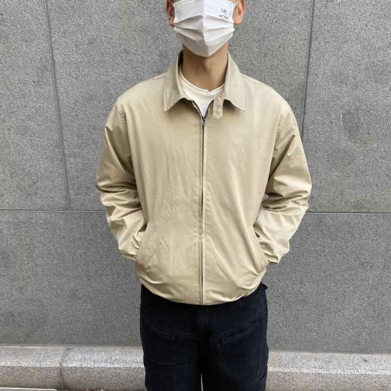 ジャケット メンズ ハリントンジャケット 春秋 ブルゾン 配色 無地 立ち襟 ライトアウター カジュアル スポーティー
