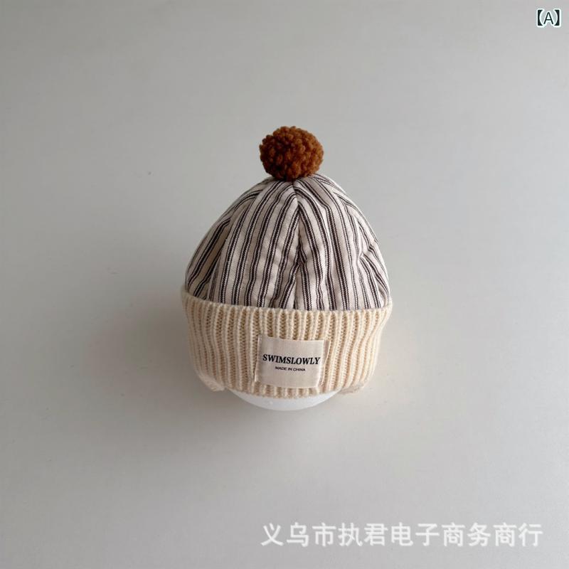 帽子 & ネックウォーマー キッズ 女の子 男の子 子供 防寒 暖か 水玉 ドット ボーダー 格子柄 かわいい 秋冬